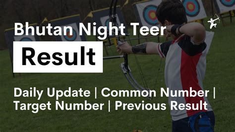 Bhutan Thimpu Night Teer Result, Common Number .